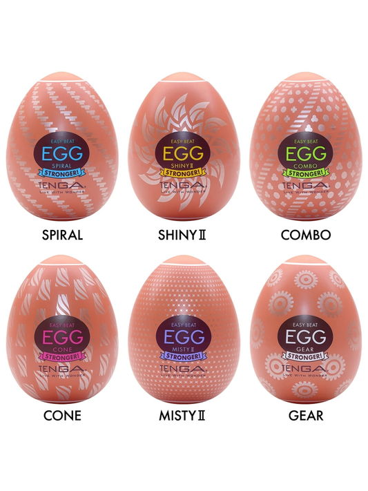 Tenga Egg Hardboiled II individual brown eggss