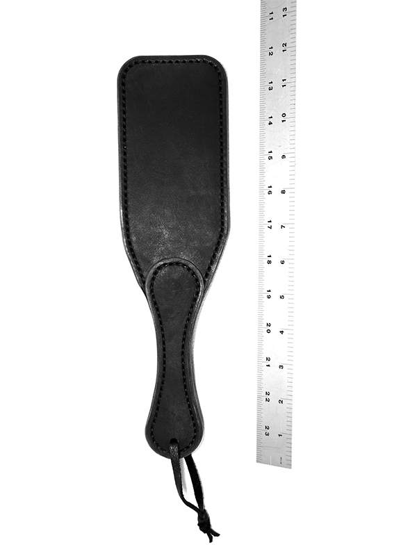 6Whips 12" Leather Paddle with ruler - Come As You Are