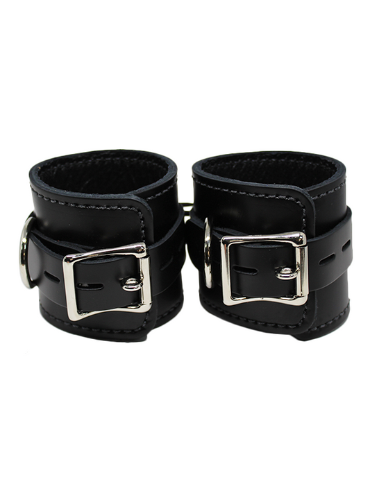 6Whips Latigo Ankle Restraints Black - Come As You Are