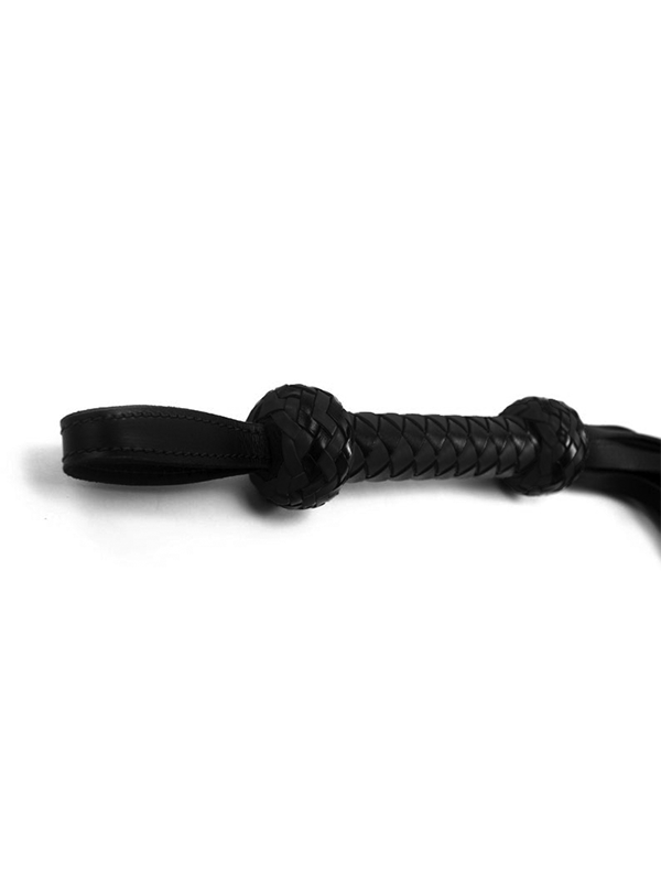 6Whips Premium Leather Flogger Detail - Come As You Are