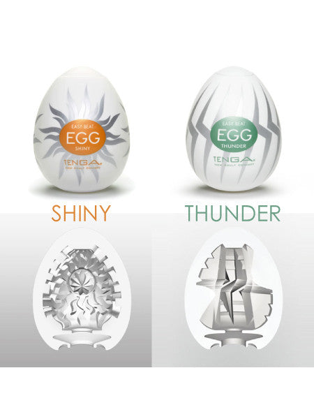 Tenga Eggs Gel 6pk Shiny and Thunder - Come As You Are