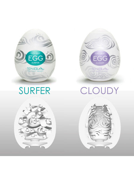 Tenga Eggs - Gel 6pk Surfer and Cloudy - Come As You Are