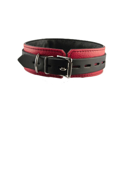 Aslan Leather Jaguar Collar Red Back - Come As You Are
