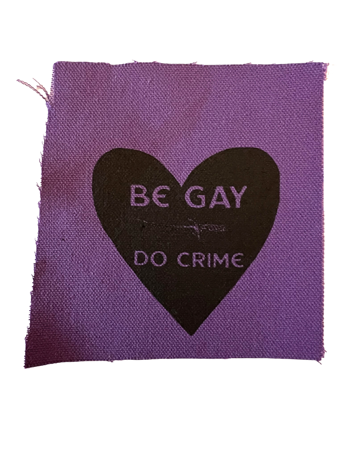 Be Gay Do Crime Patch Purple