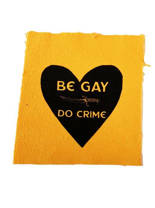 Be Gay Do Crime Patch in Yellow