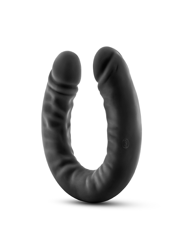 Blush Ruse Thick Silicone Double Headed Dildo on Angle