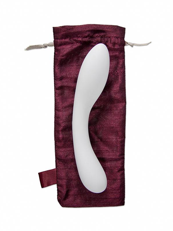 Desirables Dalia Porcelain Dildo with Pouch - Come As You Are