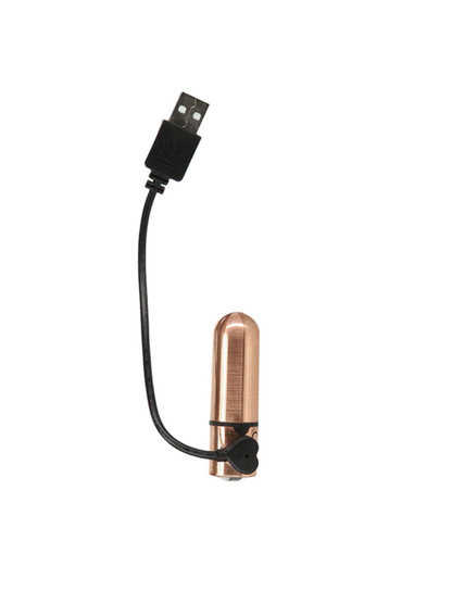 First Class Bullet Vibrator Rose Gold with charger
