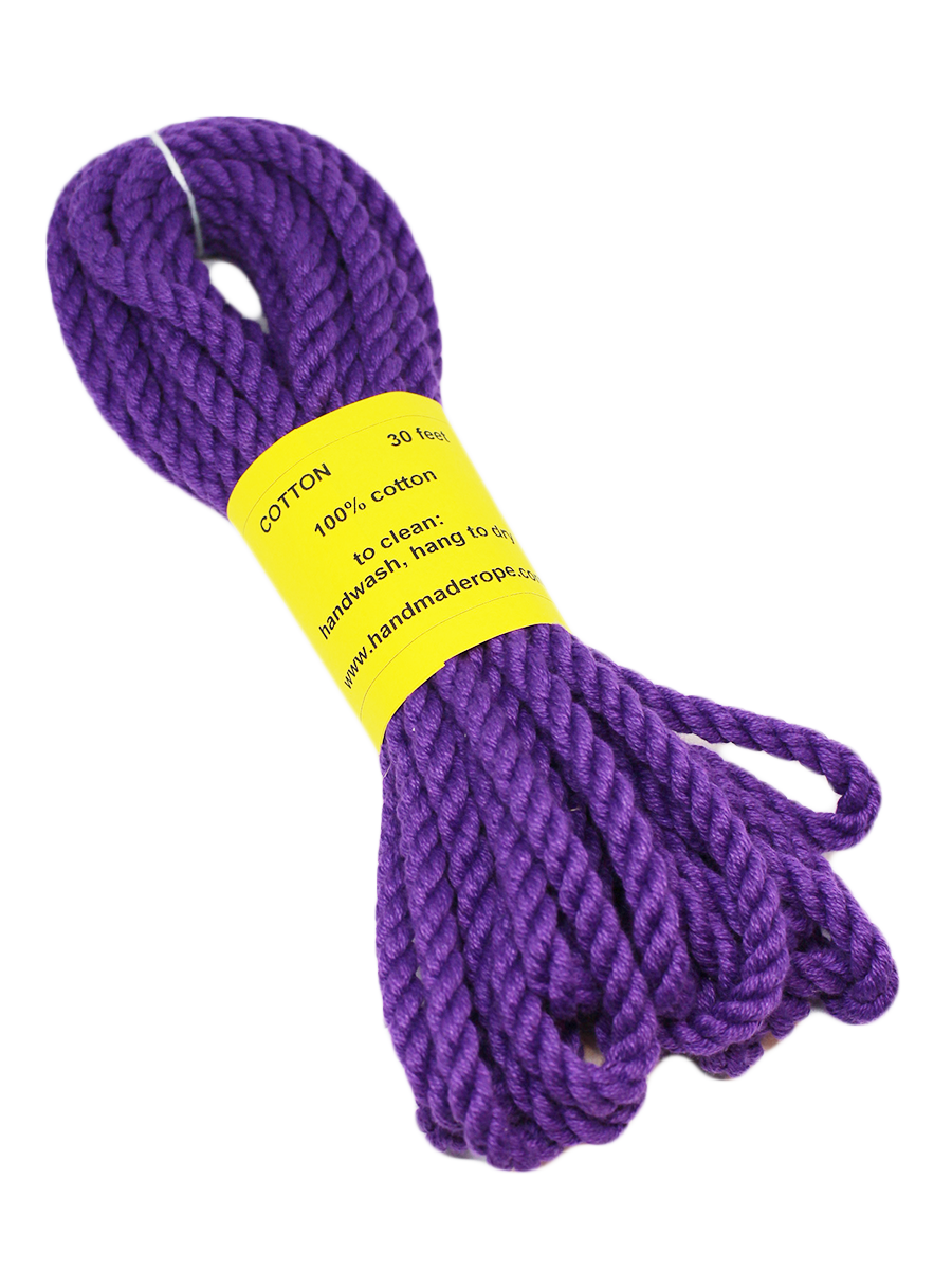 Handmade Cotton Bondage Rope Purple - Come As You Are