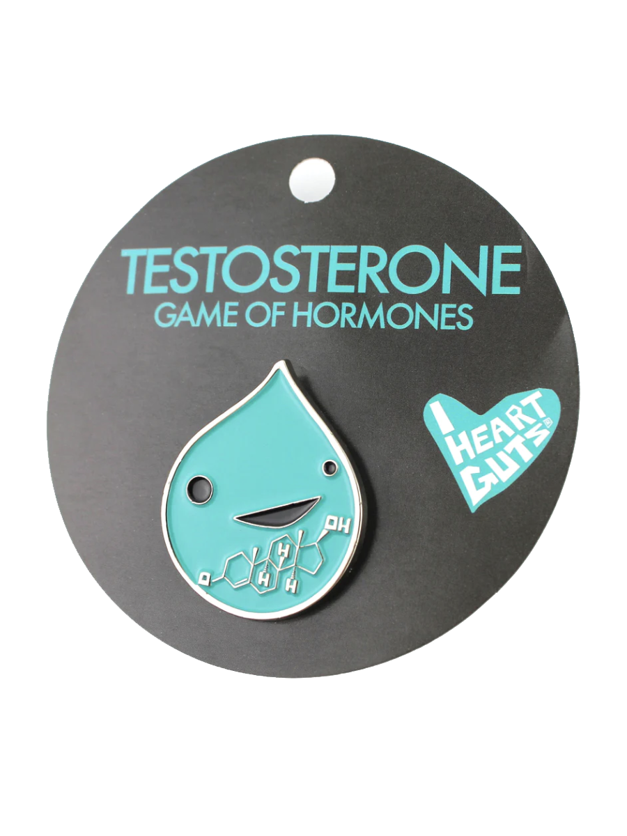 I Heart Guts Testosterone Pin