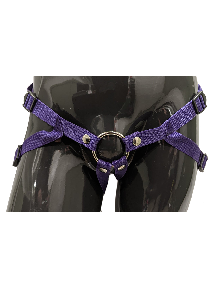 Inclusion Nylon Strap-On Harness in Purple - Come As You Are