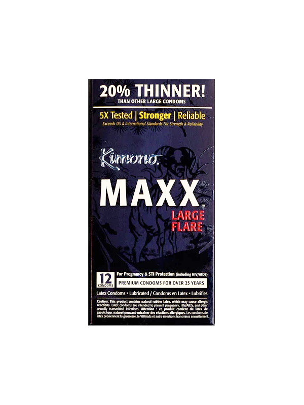 Kimono Maxx Condoms 12 Pack - Come As You Are