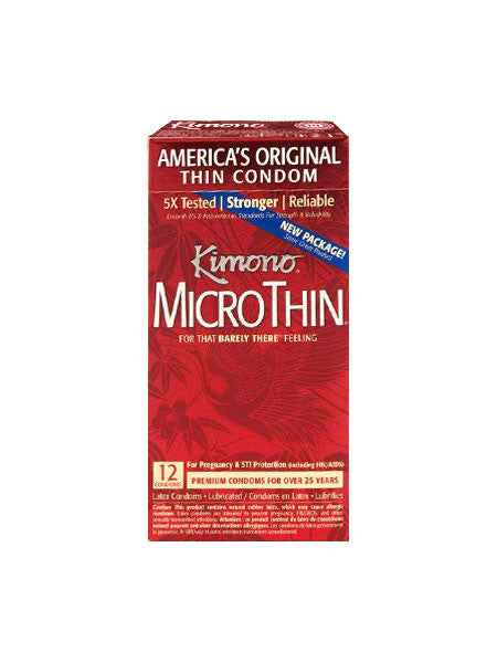 Kimono Microthin Condoms 12 Pack - Come As You Are