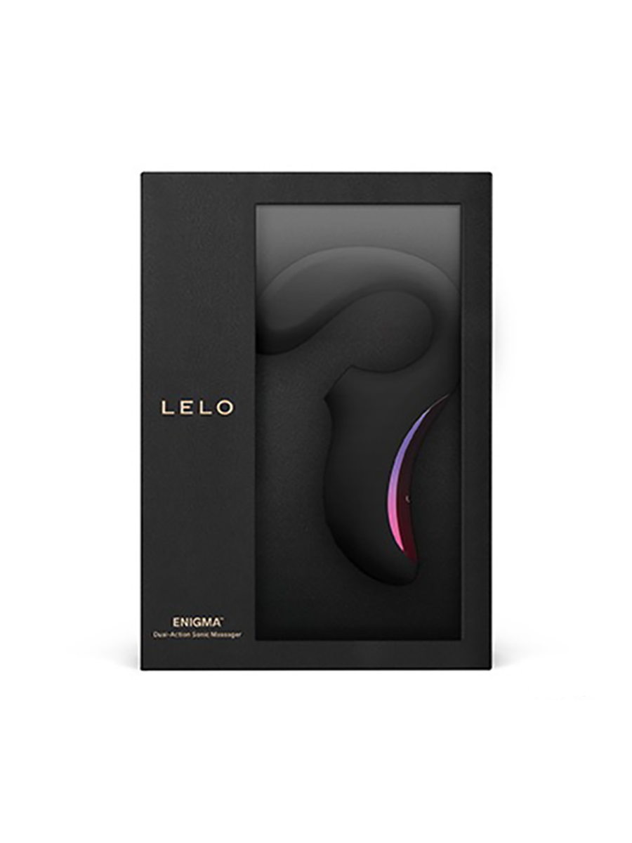 LELO Enigma Sonic Vibrator Black in Packaging - Come As You Are
