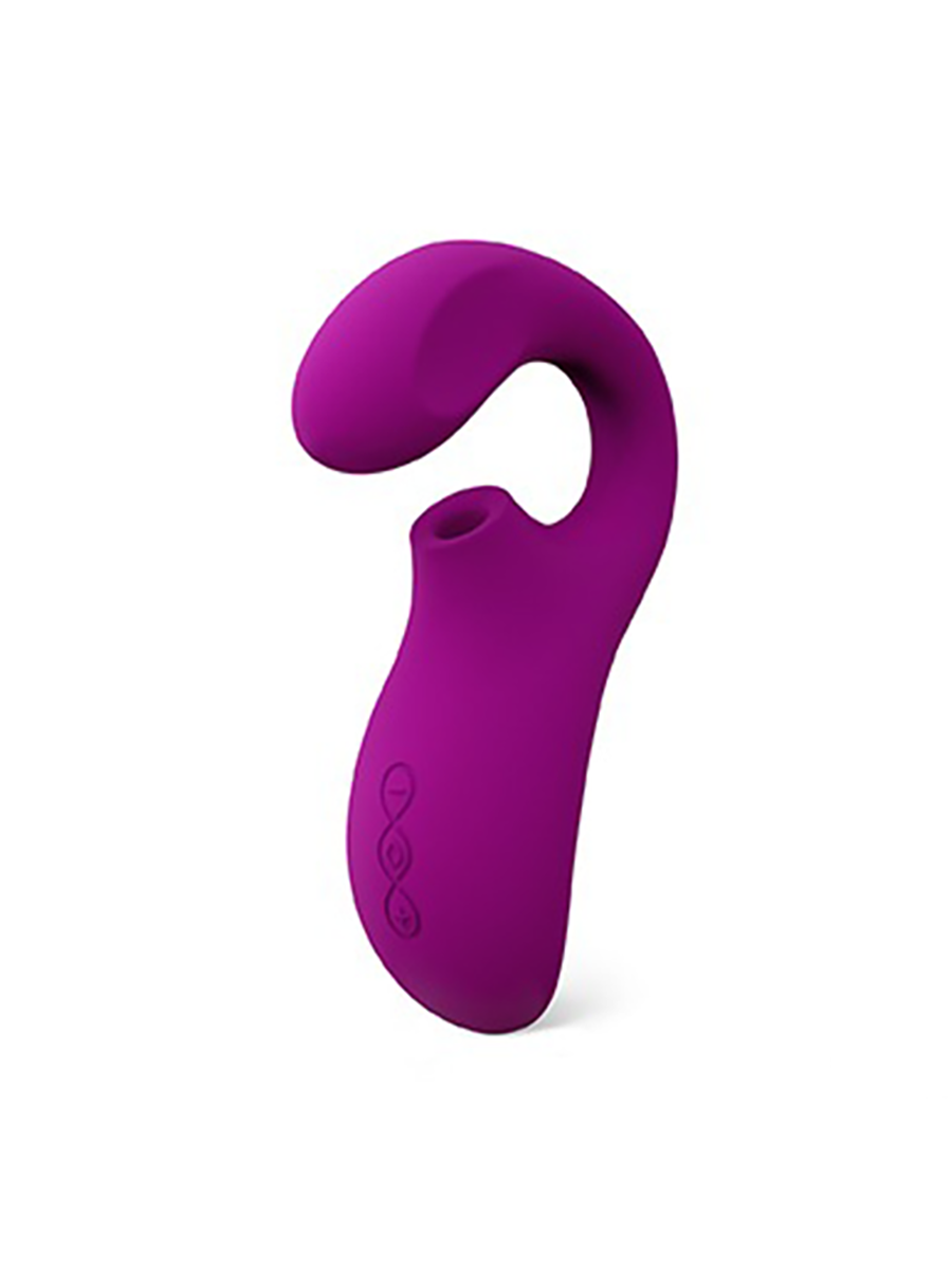 LELO Enigma Sonic Vibrator Deep Rose from side - Come As You Are