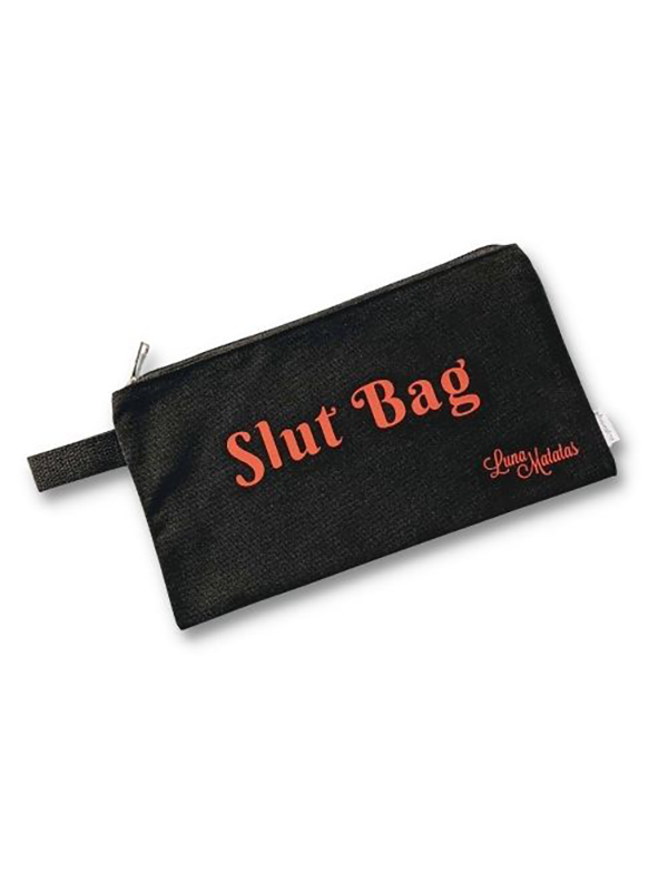 Luna Matatas Toy Bag: Slut Bag - Black bag, Red writing