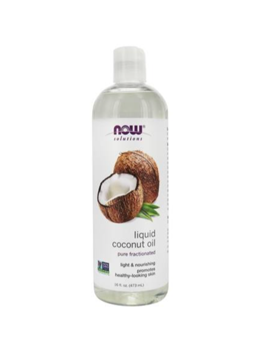Now Fractionated Liquid Coconut Oil 16oz