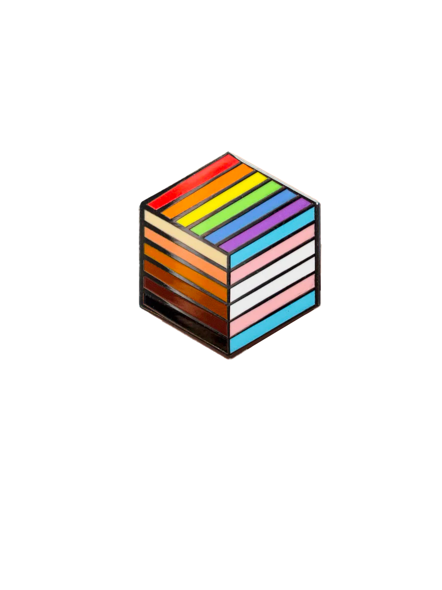 Proud Zebra Inclusive Cube Pin