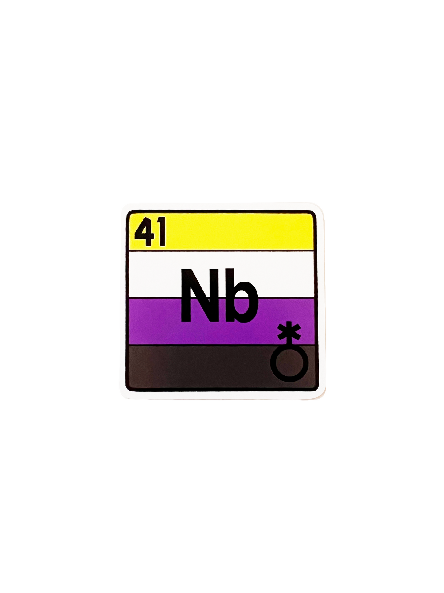 Queer Chemistry Non-Binary Sticker