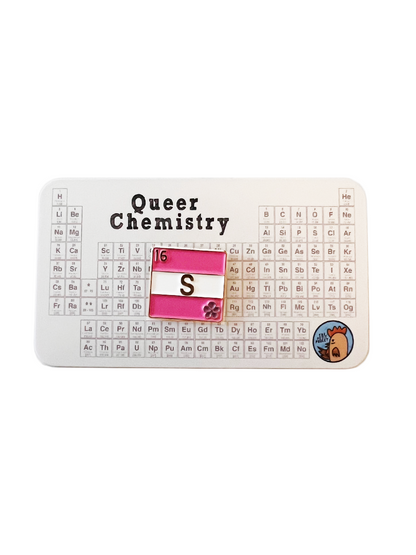 Queer Chemistry Sapphic Pin