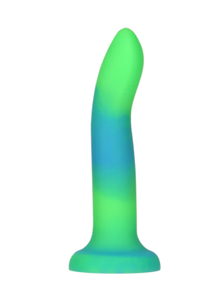 Rave Posable Glow-in-the-Dark Dildo in Green