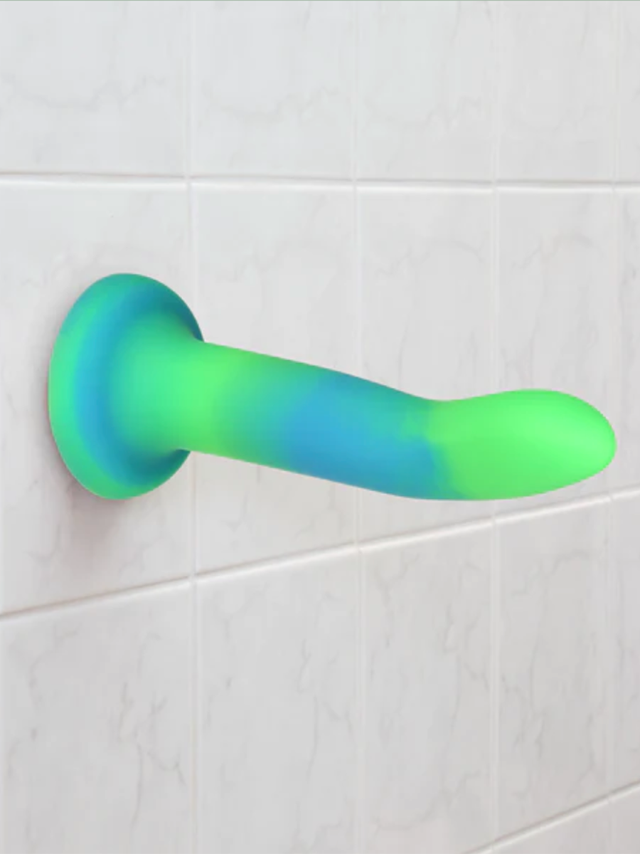Rave Posable Glow in the Dark Dildo with Suction Cup
