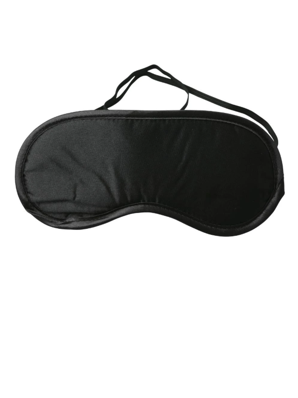 Sportsheets Satin Black Blindfold - Come As You Are