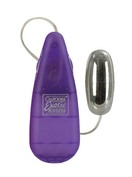 Teardrop Silver Bullet Vibrator in Purple - Come As You Are