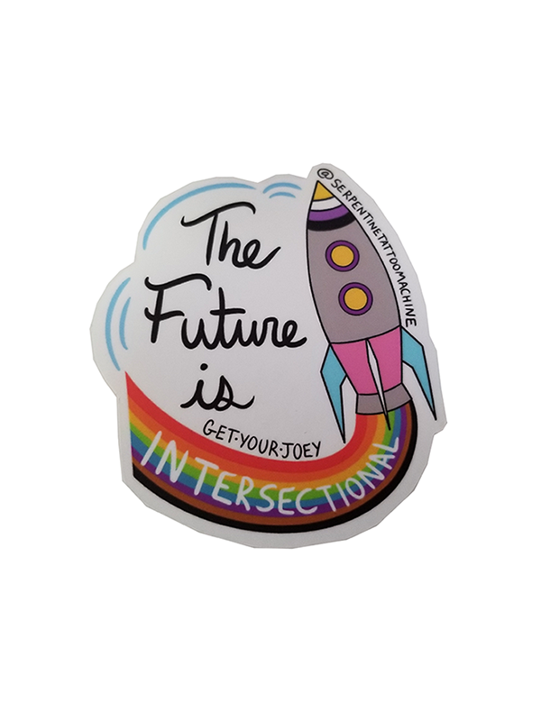 The Future Is Intersectional Sticker - Come As You Are