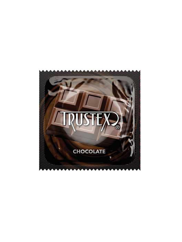Trustex Flavoured Latex Condom Chocolate - Come As You Are