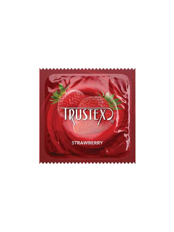 Trustex Flavoured Latex Condom Strawberry - Come As You Are