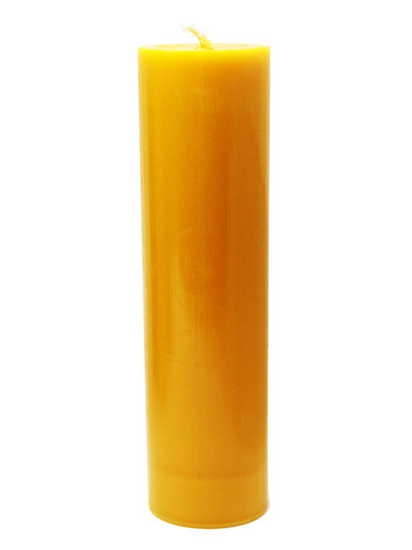 Play Wax Pillar Candle Yellow - Come As You Are