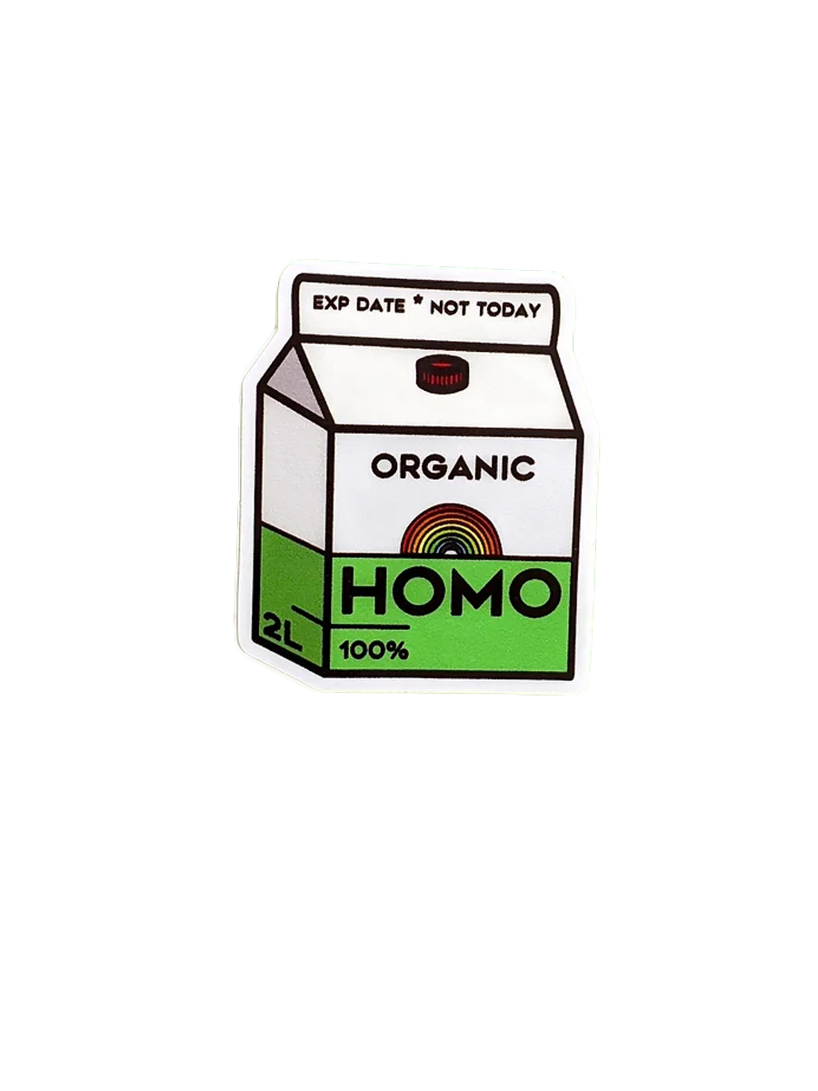 Organic Homo Milk Sticker