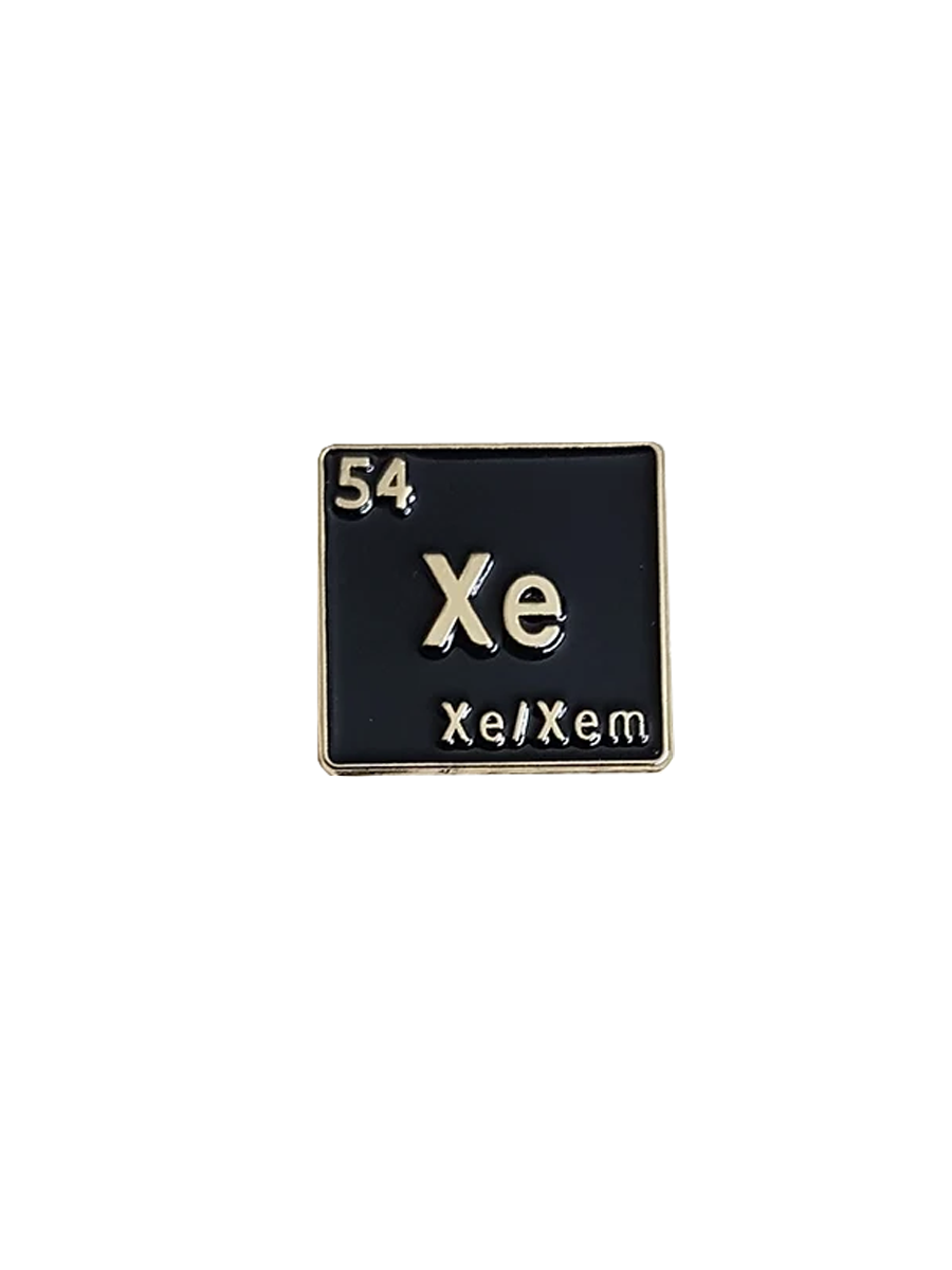 Queer Chemistry Xe/Xem Pronoun Pin